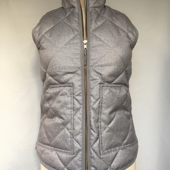 J. Crew Factory Textured Quilted Puffer Vest XXS - Picture 3 of 8